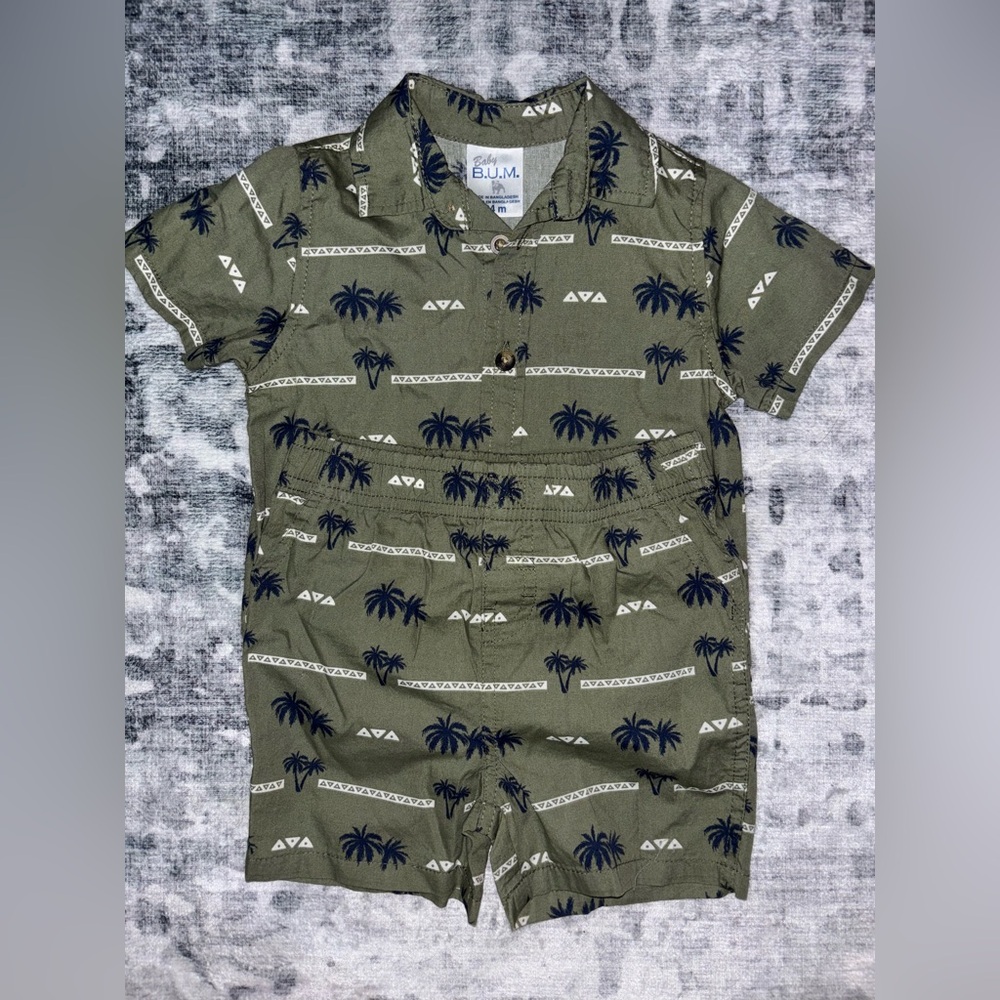 B.U.M. Kids Palm Tree Matching Set - Green